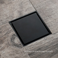 HIDEEP Line Mirror Square Full Black Floor Drain